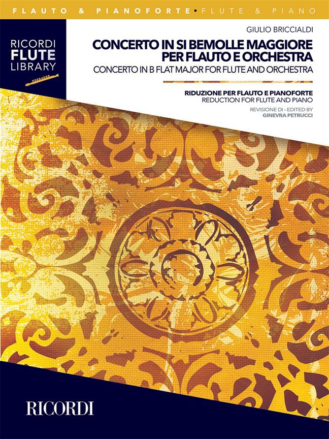 Concerto in si bem maggiore per flauto e orchestra - Riduzione per flauto e pianoforte - revisione di Ginevra Petrucci - příčná flétna aklavír